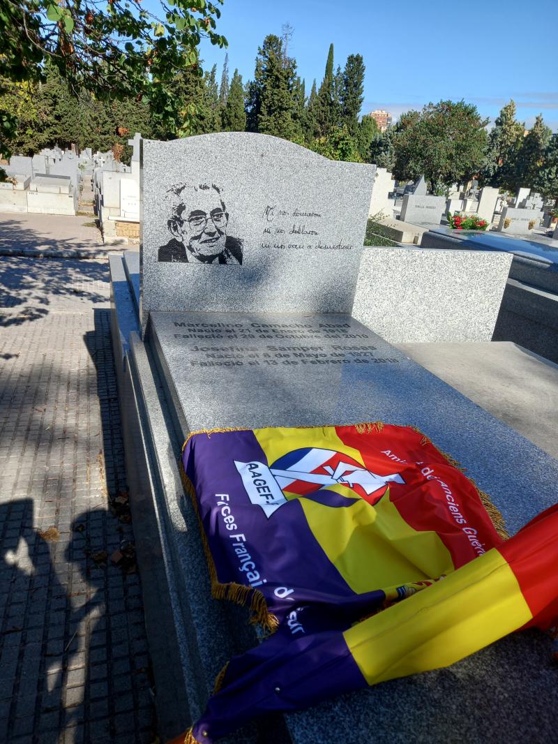 10 sept 2021-Tombe de Marcelino Camacho, fondateur des Comissions Ouvrières